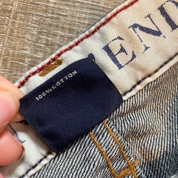 Lands’ End Wide Leg Jeans Men’s 34x30 Relaxed Fit Slightly Tapered Classic Jean - Picture 7 of 10